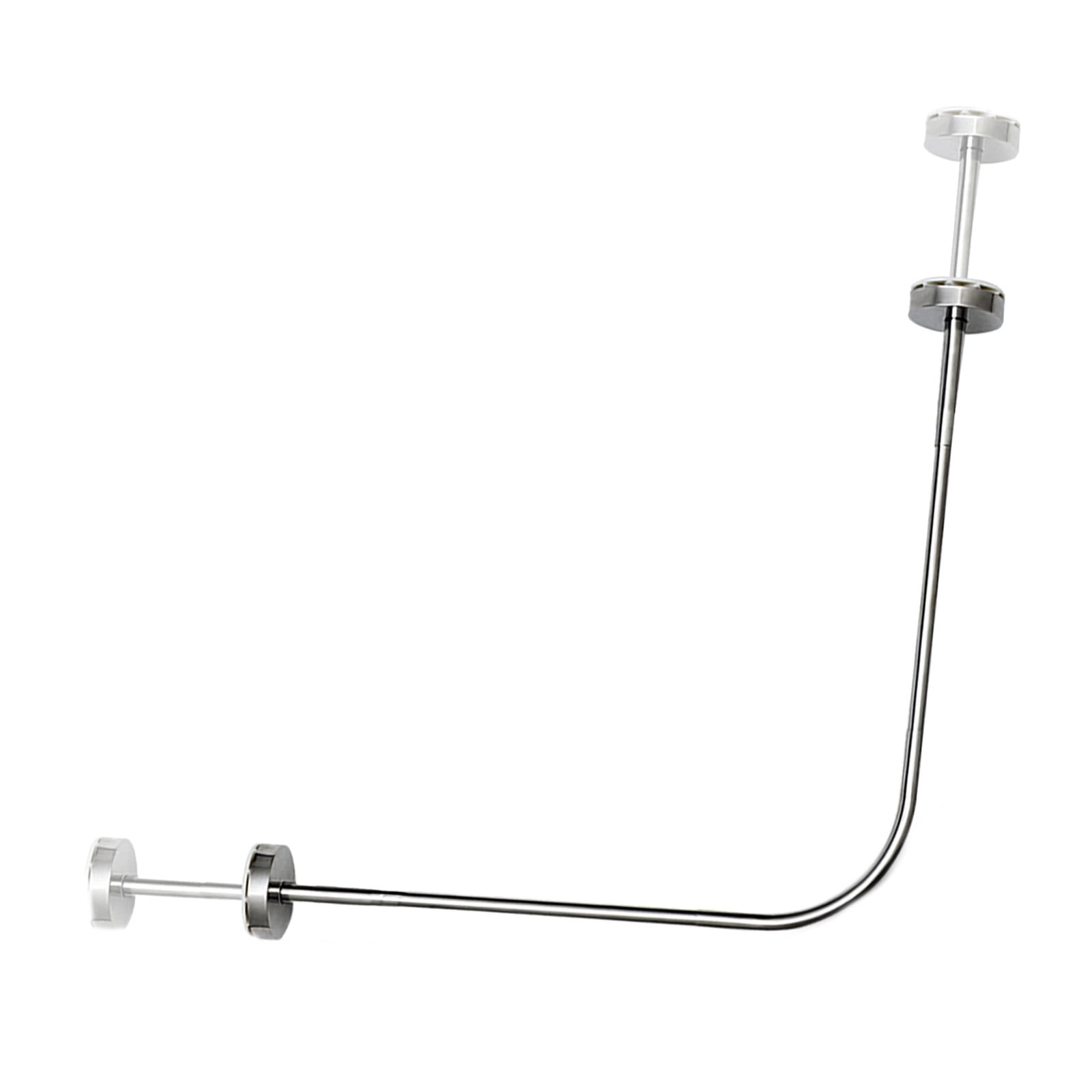 Curved Shower Rod Stainless Steel Wall Mount Corner Bathroom Shower