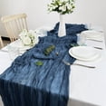 thumbnail image 6 of Semi-Sheer Table Runner Sage Cheesecloth Gauze Table Setting Dining Vintage Birthday Wedding Party Christmas Banquets Decor, 6 of 9