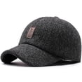 thumbnail image 2 of Winter For Men Outdoor Hat, Adjustable Warm Sport Golf Baseball Cap Hats Dad Caps Earflaps Thicken, 2 of 5