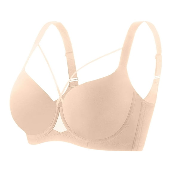 Support Underwire Bras for Women, Push up Comfortable Bras, Seamless Elastic Full Cup Bralette