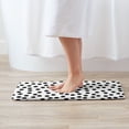 thumbnail image 5 of Bathroom Rugs Non Slip Washable - Black white Irregular polka dot Kitchen Mats for Floor, Area Rugs for Entryway Rugs Indoor, Laundry Bathroom Room Door Rug with Rubber Backing 20x31.5in, 5 of 8