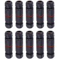 thumbnail image 1 of Waterproof Electrical Wire, Waterproof Junction Box Outdoor Cable Connector, 10Pcs Ip68 Waterproof Electrical Cable Connector 3 Pin Outdoor Power Sock, 1 of 5