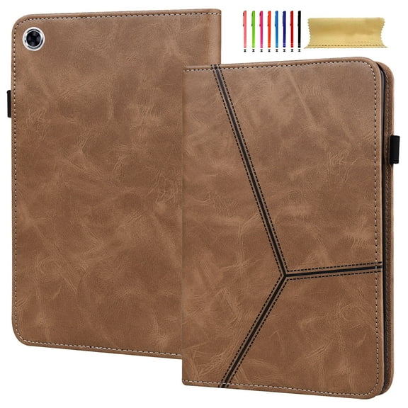 Case Fit for Samsung Galaxy Tab A8 10.5 2022 Tablet - Slim Folding Stand Folio Cover Case with Card Slots, Multiple Viewing Angles Case Cover for Samsung Galaxy Tab SM-X200/SM-X205, Brown