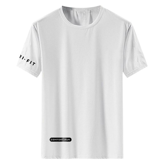 Akiihool Graphic Tees for Men Mens T Shirt Short Sleeve Crew Neck Soft Fitted Tees(White,4XL)