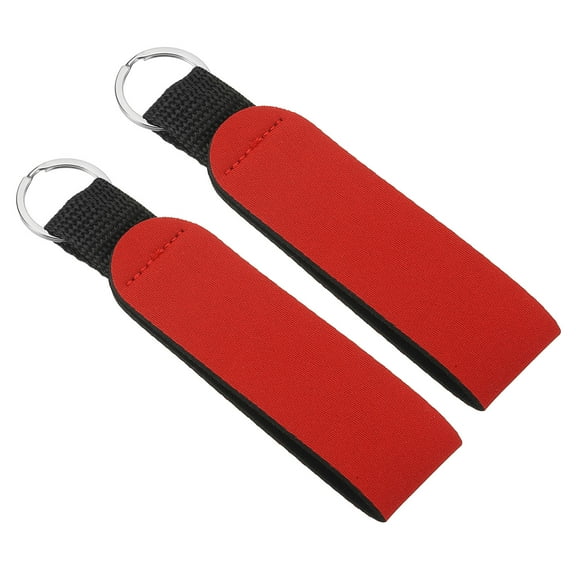 Uxcell Neoprene Wristlet Keychain Waterproof Sublimation Lanyard Hand Wrist Lanyard Keychain 2 Pcs Red