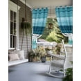 thumbnail image 4 of nqOlkjepod Outdoor Curtains for Patio Waterproof, Teal Blue Green Outdoor Privacy Panels Grommet, Modern Ombre Minimalism Abstract Stripes Blackout Outside Curtains for Porch 54"x108", 1 Panel, 4 of 8