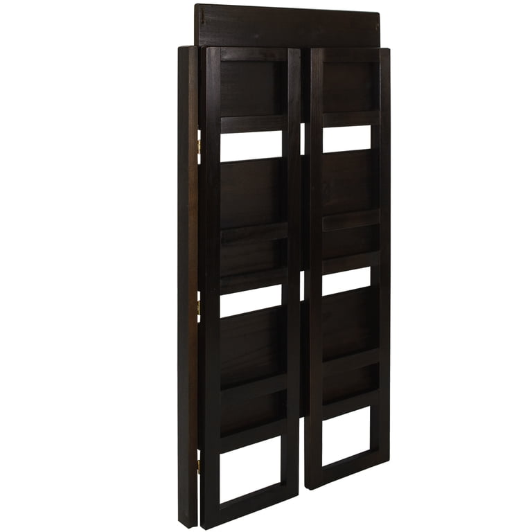 Casual Home 3-Shelf Folding Student Bookcase, Espresso photo 7