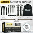 thumbnail image 5 of AUGO Ratchet Straps Heavy Duty 4 Pack -15 FT - 2200 LB Break Strength – Ratchet Tie Down Straps with Safety Lock S Hooks - Cargo Straps for Moving, Appliances, Motorcycle – Soft Loop Tie Down Straps, 5 of 7