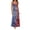 AC-Multicolor, variant on Women 4th of July Long Dresses USA Flag Printed Novelty Graphic Sleeveless Maxi Sundresses Spaghetti Straps V Neck Patriotic Cami Dress for Independence Day Multicolor S
