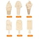 thumbnail image 3 of Recortes de madera en forma de helado, madera para pintar recortes para arte y manualidades, 30 sets, 3 of 4