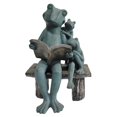 thumbnail image 4 of Angelo Décor Frog Storytime Statue, 4 of 6
