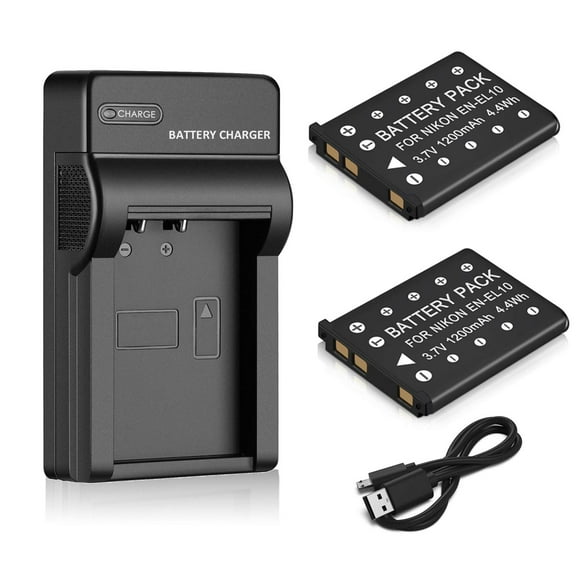 Batería y cargador Milepow EN-EL10 para Nikon Coolpix