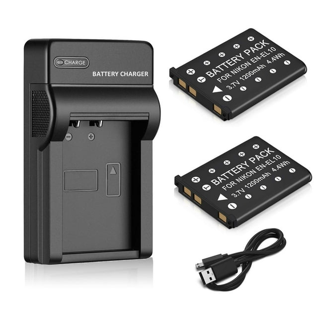 Batería y cargador Milepow EN-EL10 para Nikon Coolpix