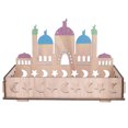 thumbnail image 4 of Decoración EID Mubarak, Resistencia A La Deformación Hermosa Práctica Bandeja De Postre De Madera Eid De 27x18x18cm Para El Hogar Para Decoración De Fiesta Para EID ANGGREK DIY Eid Wooden Dessert Tray, 4 of 8