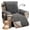 Gray, variant on WETRBWEH Recliner Chair Cover with Pockets, Waterproof Non-Slip Washable Recliner Cover Furniture Protector for Home, Brown 23"