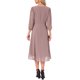 thumbnail image 3 of INSPIRAR CHIC WOMLAYOUT Vestido de gasa para mujer con mangas largas transparentes, vestido de cóctel midi, S Gris Rosa, 3 of 5