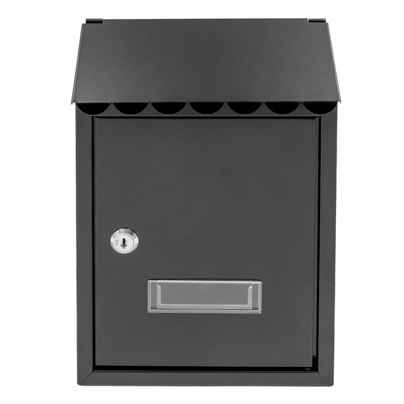 DUYIWAA Modern Iron Mailbox Large Letter Drop Box Waterproof Wall Mounted Mailbox with 2 keys