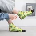 thumbnail image 4 of Salouo Cute Dinosaurs Cartoon Pattern Unisex Middle Tube Socks,Middle-Finger Knee High Socks Over The Calf Tube Stocking Crew Stockings for Women and Men Tube Socks, 4 of 8