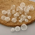 thumbnail image 2 of 30 Piezas De Plata Chapado En De De Jaulas Colgantes Para Manualidades De Bricolaje En 3 Tamaños (10 Piezas Por Tamaño) jinwen Colgantes de jaulas de cuentas en espiral, 2 of 8