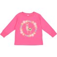 thumbnail image 3 of Inktastic Llama Rose Flower Wreath Girls Long Sleeve Toddler T-Shirt, 3 of 5