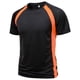 thumbnail image 5 of Tops para hombre, blusas y camisas de cuello redondo y manga corta para hombre Camisa de manga corta con cuello redondo y bloques de color liso de malla para hombre Blusas deportivas casuales Camisas, 5 of 7