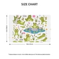 thumbnail image 2 of Placemats Set of 4 / 6, Cartoon Frogs Placemats for Dining Table Indoor/Outdoors Heat Resistant Washable Placemats 18" x 12", 2 of 8