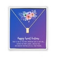 thumbnail image 3 of Anavia Happy Sweet Sixteen Necklace, 16th Birthday Card Gift, Daughter Birthday Present, Sweet 17 necklace for Girl-[Gold Cube, Blue-Purple Gift Card], 3 of 15