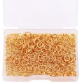 thumbnail image 4 of MENKEY 18K Gold Plated Jump Rings Non Tarnish 6mm 200pcs for Jewelry Making Findings, 4 of 4