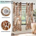 thumbnail image 3 of Yayeee Window Curtains Set of 2 for Living Room Light Filtering 63"x52", Giraffe Head Pattern, 3 of 7