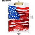 thumbnail image 3 of FMSHPON Flag of America Clipboard Hardboard Wood Nursing Clip Board and Pull for Standard A4 Letter 13x9 inches, 3 of 7
