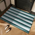 thumbnail image 5 of Alfombra Puerta de Entrada Poliéster Negro Alfombrilla Absorbente de Baño Antideslizante Easy Care 60cm x 40cm Decoración Interior Felpudo, 5 of 5