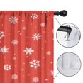 thumbnail image 4 of Blackout Kids Curtains,Red Christmas Snowflake Pattern Childrens Insulated Curtains Set Of 2,Bedroom Essentials,Toddler Room Decor 42"x54", 4 of 5