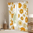 thumbnail image 3 of Manfei Country Floral Black Out Curtains,Rustic Daisy Curtains Pack of 2 (42x63 Each),Yellow White Bedroom Curtains For Kids,Breathable Home Decor, 3 of 6