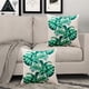 thumbnail image 3 of 2 fundas de cojín de sofá de algodón y cáñamo, funda de almohada con estampado de hojas de selva tropical, funda de cojín de coche, 3 of 5