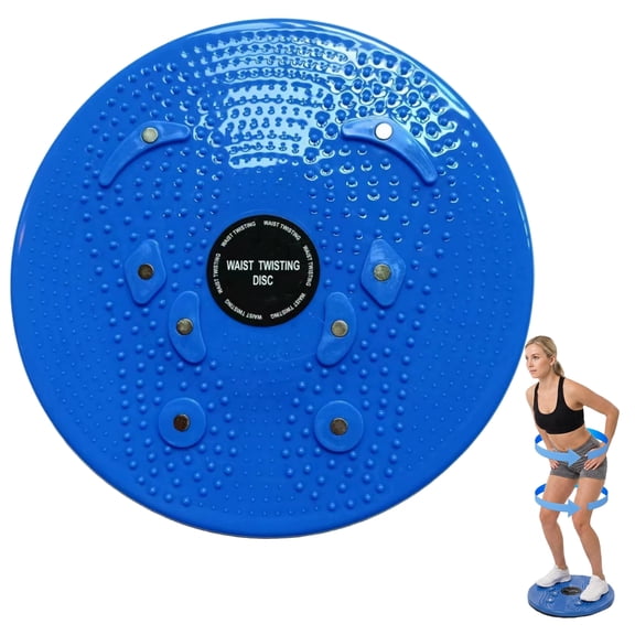 Waist Twisting Disc 9.92 in Non-Slip Twist Board with Magnetic Massage Nodes for Core Balance Workout Blue