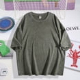 thumbnail image 2 of Giffimy Women's Green You Are Enough Quote Top Vintage Washed T-Shirt Short Sleeve Relaxed Fit Top, 2 of 6