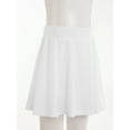 thumbnail image 4 of Ocealan Skorts Skirts for Girls Elastic High Waisted Tennis Skirt Athletic Golf Running Workout White 3XS, 4 of 7