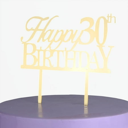 gold happy 30th birthday