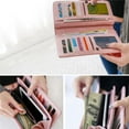 thumbnail image 3 of Women Ladies Clutch Leather Wallet Long Card Holder Phone Bag Case Purse Handbag, 3 of 5