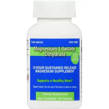 Brandywine Magnesium L-lactate Dihydrate 84mg Caplet, 60 Ct