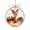 Reindeer, variant on Glowing Christmas Story Ornament, Light-Up Mini Holiday Scene in Clear Acrylic Ball, Reindeer Design for Christmas Tree Hanging Holiday Decor, 3.15 Inch