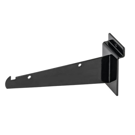 slatwall Shelf Bracket, 6" Black