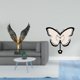 thumbnail image 2 of Escultura de mariposa de resina con extendidas, adorno Feng Shui, reloj decorativo de acrílico para colgar en la pared, para oficina, comedor, ha, 2 of 8