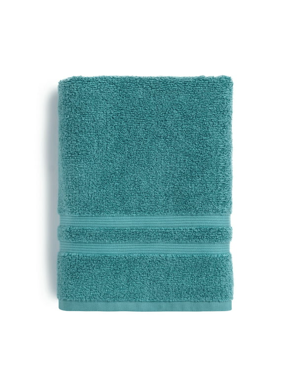 Performance Solid Bath Towel, 30" x 54", Cool Water - Mainstays