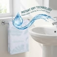thumbnail image 6 of Unique Bargains Leaf Jacquard Soft Absorbent Cotton Hand Towel Green 2pcs, 6 of 8