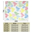 thumbnail image 3 of Kll Fleece Blanket Plush Throw Blanket Hand Drawn Colored Hearts,Soft Fuzzy Cozy Flannel Blanket For Couch Sofa Bed.(50"X40"), 3 of 9