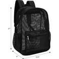 thumbnail image 5 of Adakot Heavy Duty Mesh Backpack for Adults, Semi-Transparent College Student Backpack with Padded Shoulder Straps for Commuting, Swimming, Travel, Beach, Outdoor Sports, Blue, 5 of 6