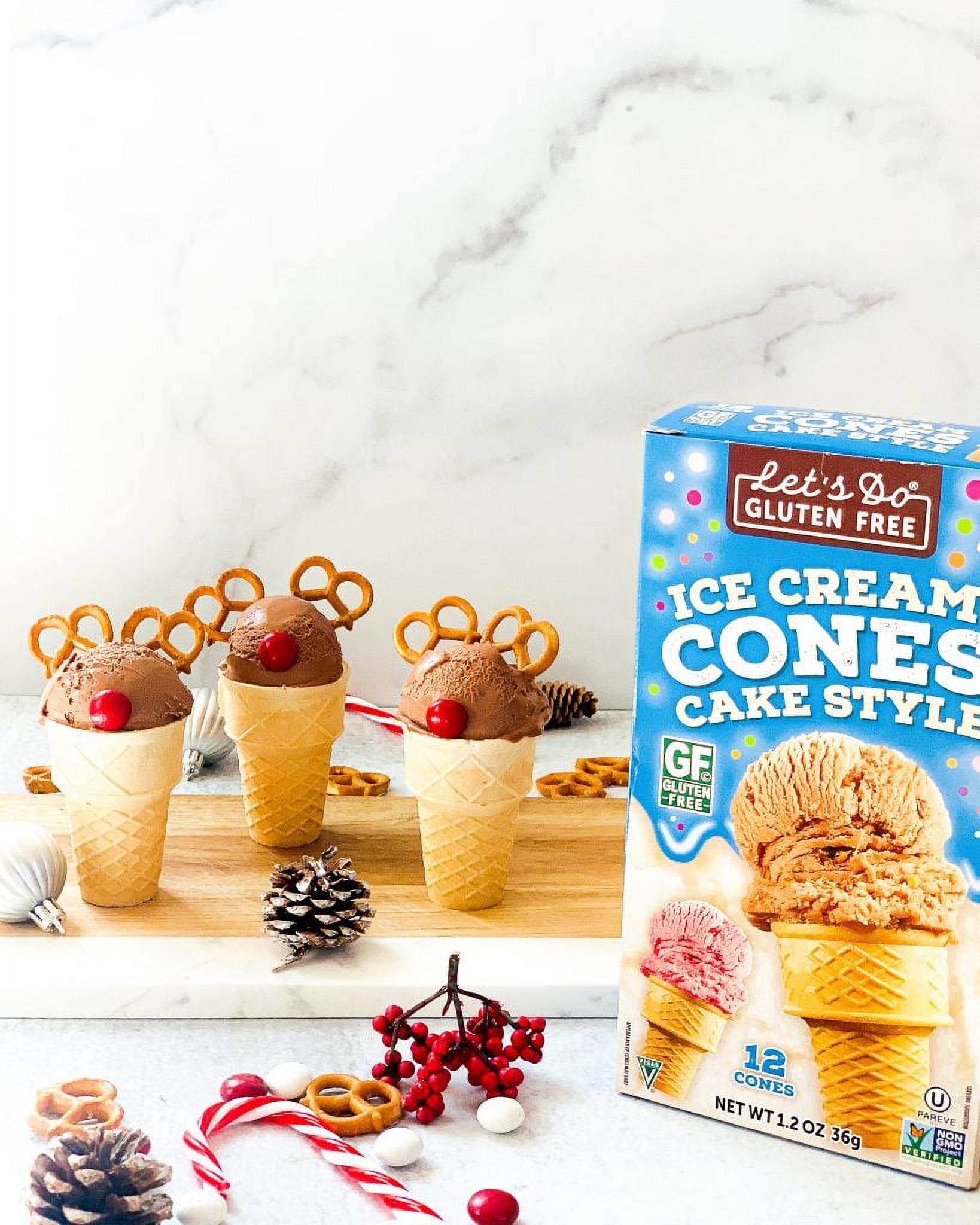 LETS DO ORGANIC CONES ICE CREAM, 1.2 OZ
