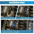 thumbnail image 2 of ARCADORA Black Aluminum Alloy Valve Spring Height Micrometer, 1.600"-2.200" Range 0.001" Accuracy For Most V8 Engines, 2 of 9