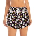 thumbnail image 2 of Sigee Daisies Flowers for Women's Athletic Shorts High Waisted Running Shorts Pocket Sporty Short Gym Elastic Workout ShortsXX-Large, 2 of 9